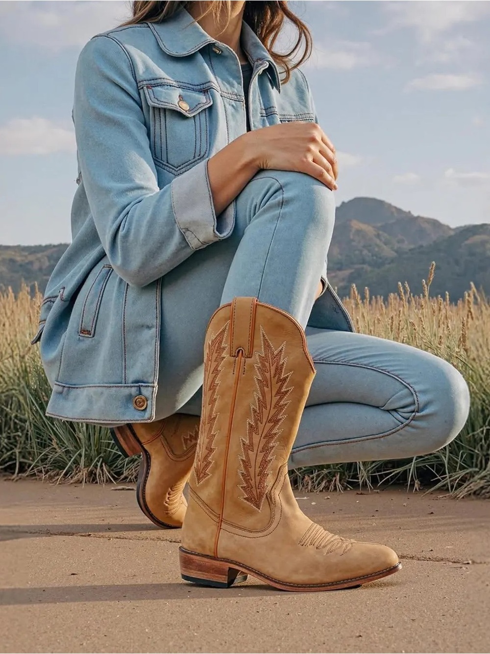 Vintage Boulet cowboy boots handcrafted in Canada
